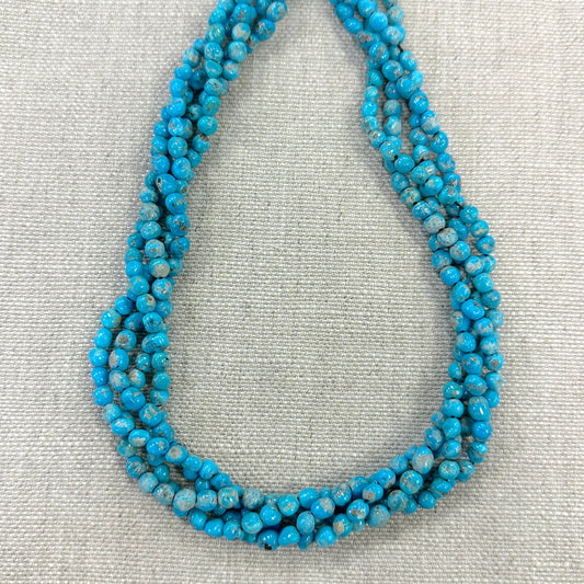 Bluebird 5mm Smooth Nugget Beads -- 16" strand
