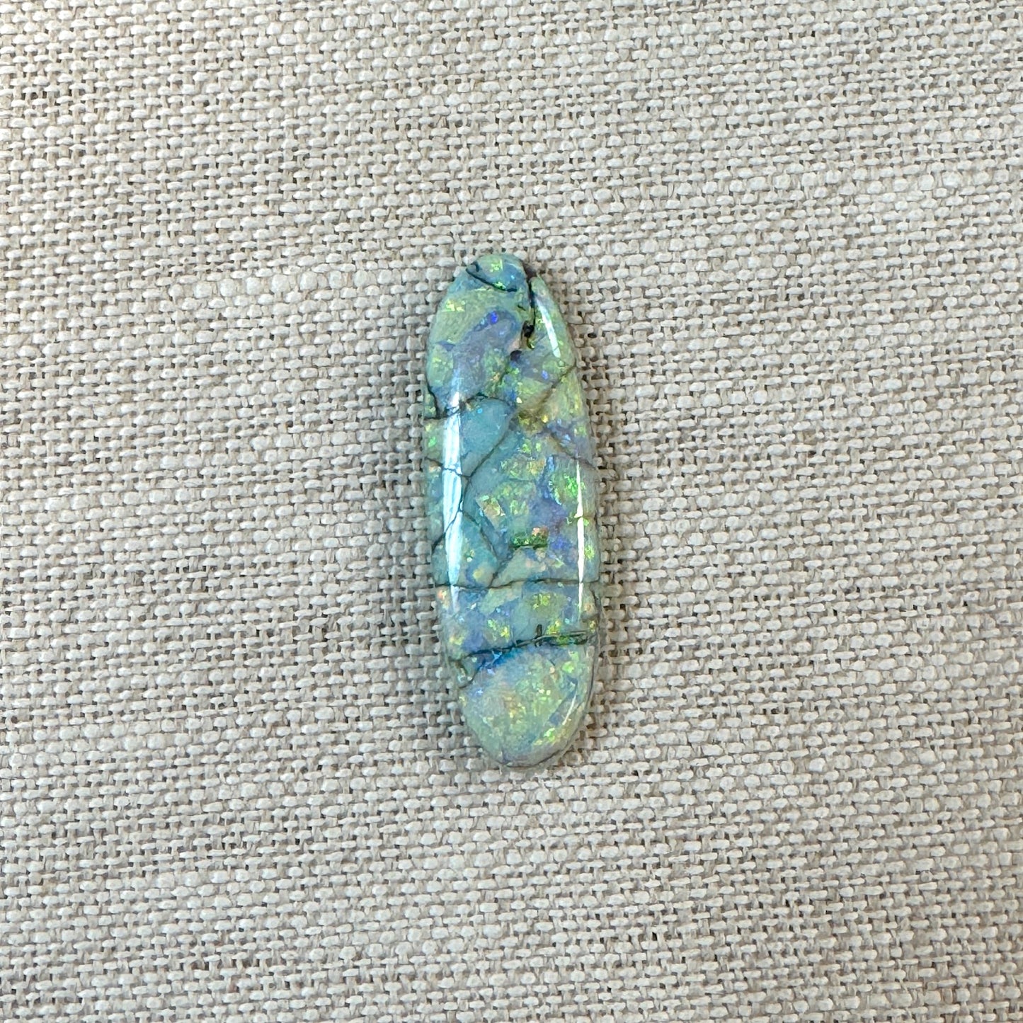 Sterling Opal 10x30mm Oval Cabochon