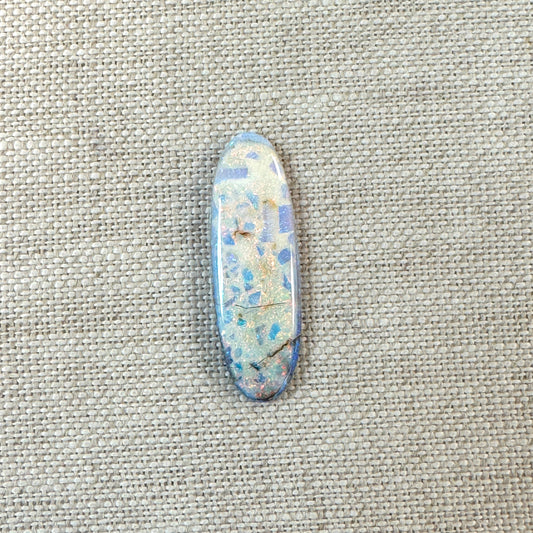 Sterling Opal 10x30mm Oval Cabochon