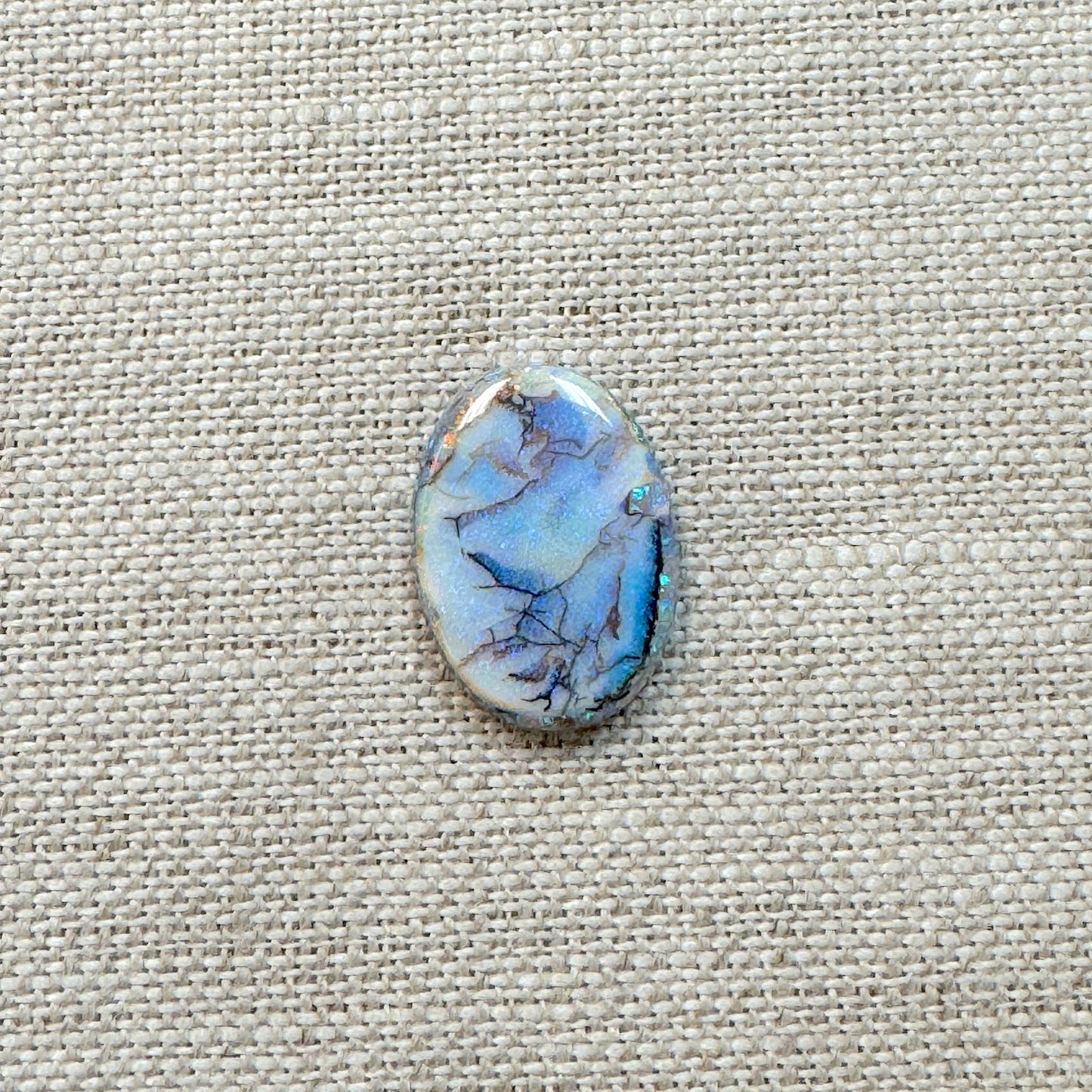 Sterling Opal 13x18mm Oval Cabochon