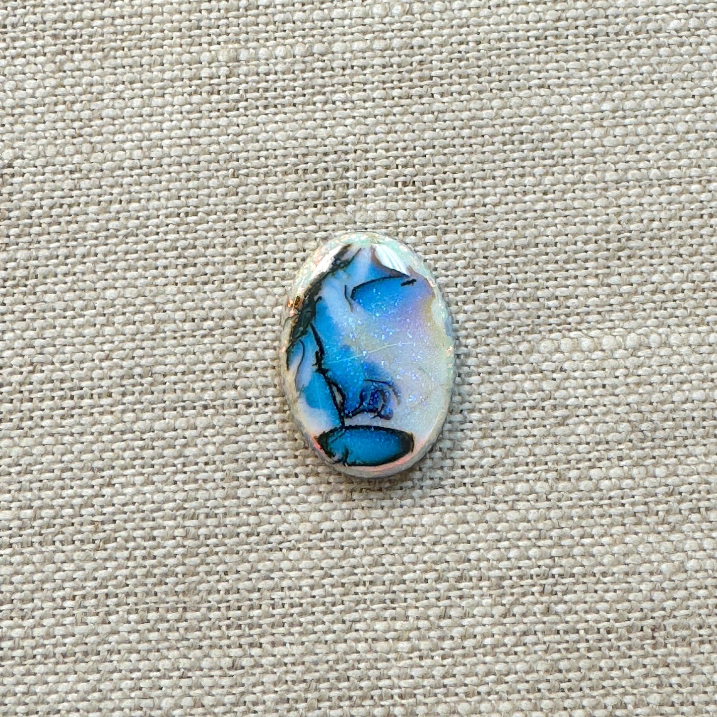 Sterling Opal 13x18mm Oval Cabochon