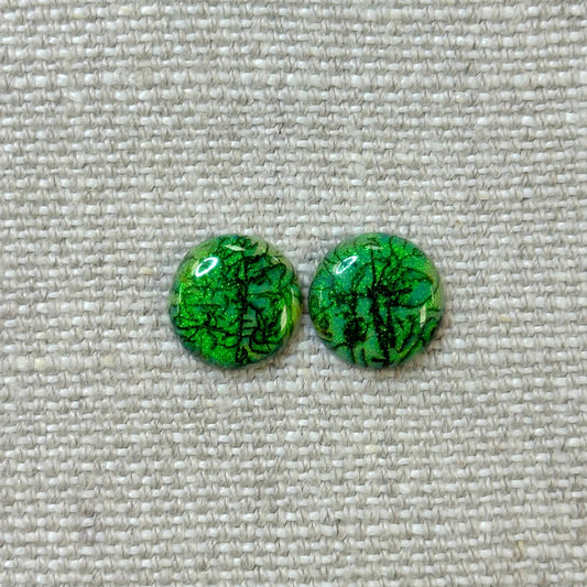 Sterling Opal 12mm Round Cabochon Set
