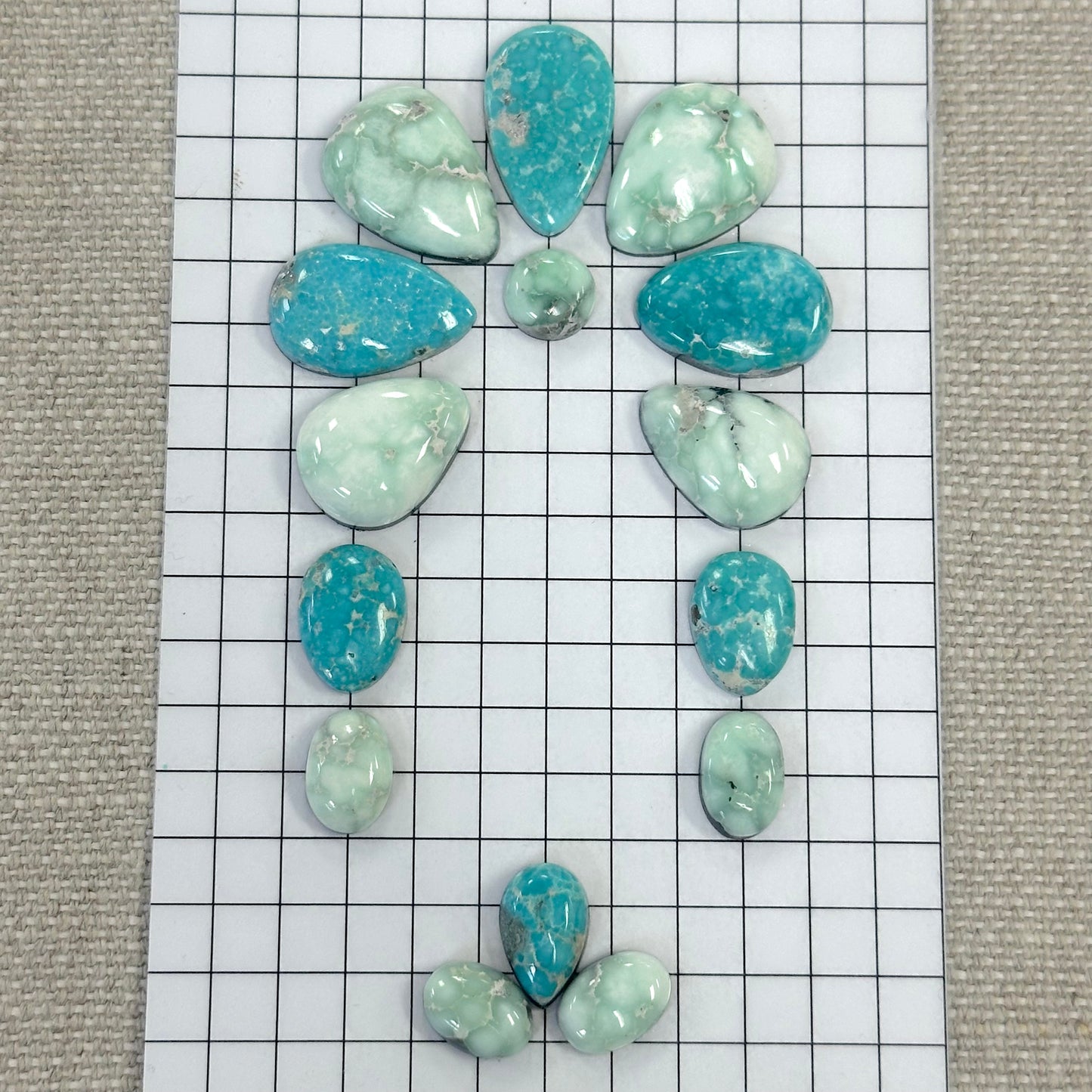 Mixed Sonoran Cabochon Buckle Set