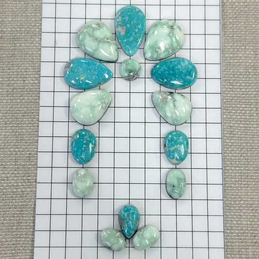 Mixed Sonoran Cabochon Buckle Set