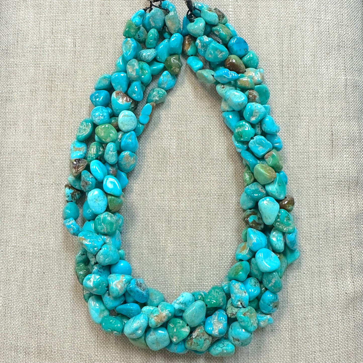 Turquoise Mountain 9mm+ Smooth Nugget Strands  -- 16"