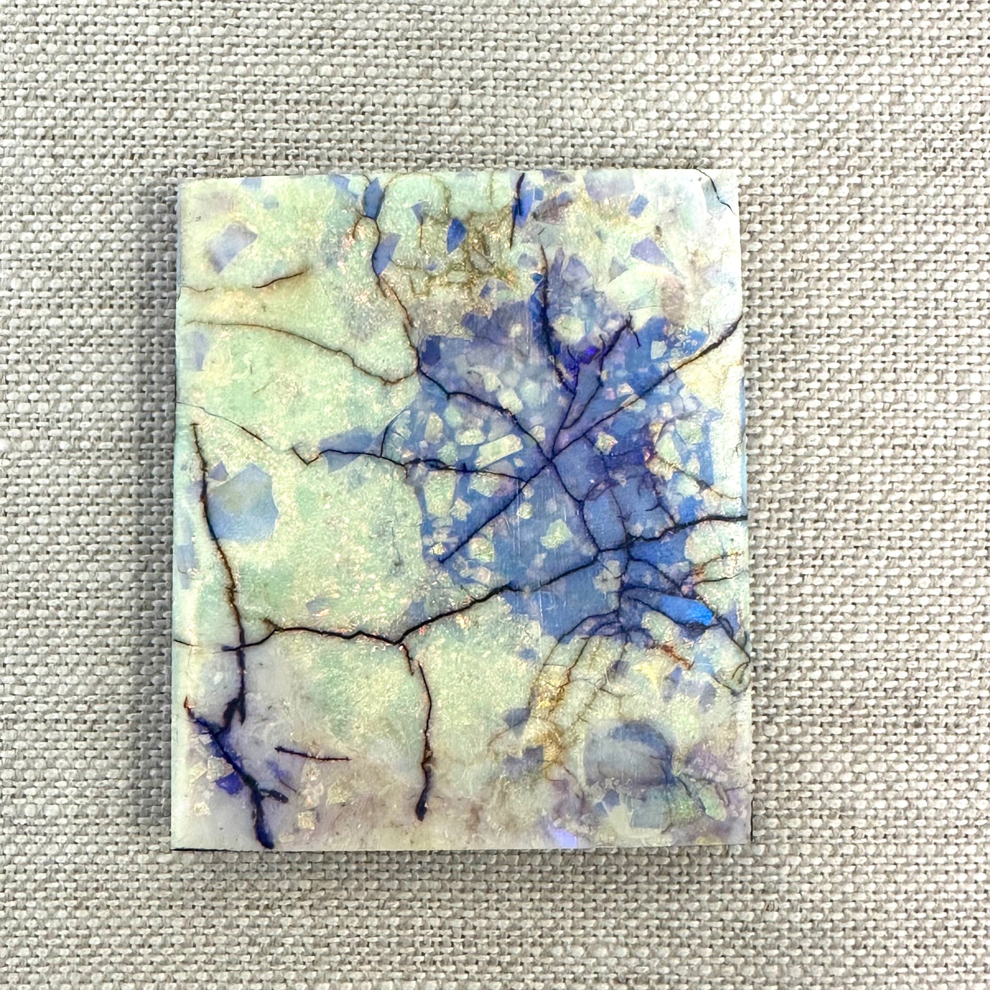 Sterling Opal Backed Rough Slab -11.3 grams