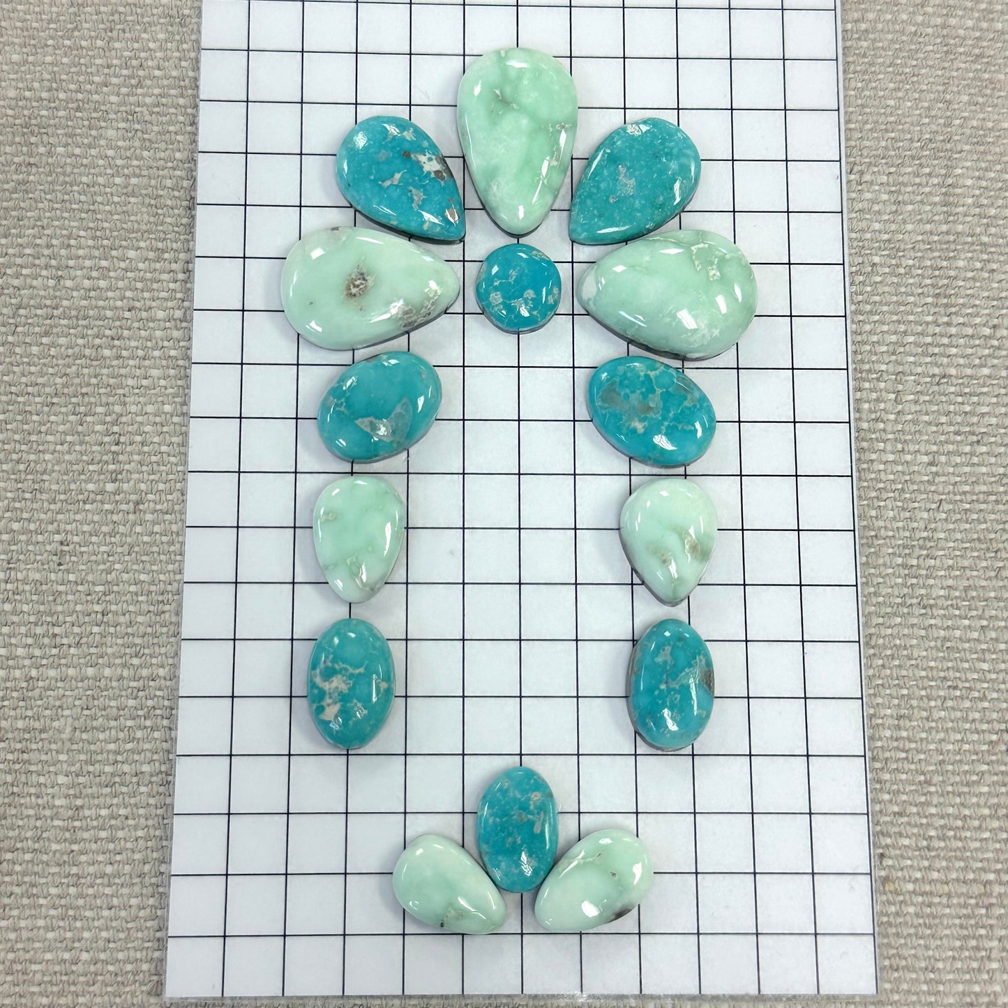Mixed Sonoran Cabochon Buckle Set