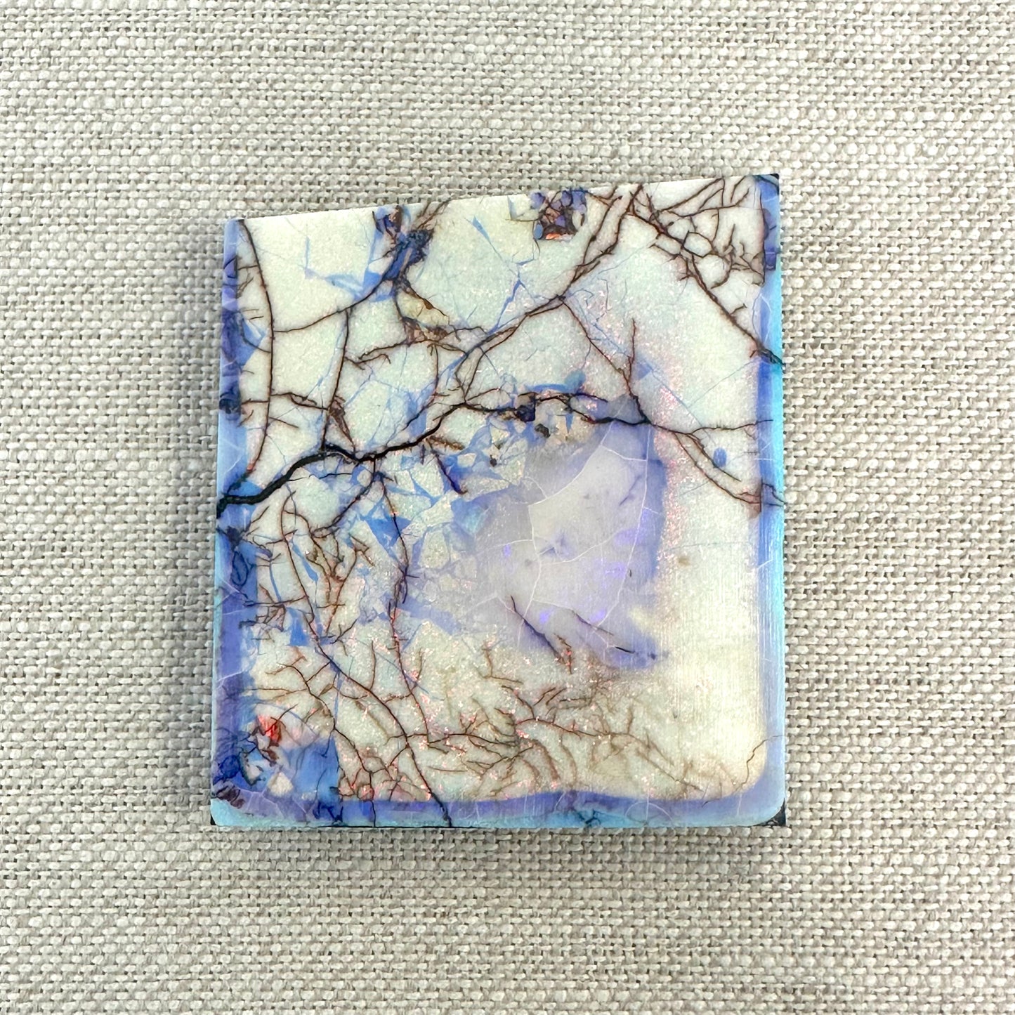 Sterling Opal Backed Rough Slab -12.5 grams