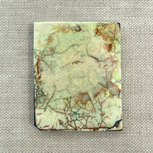 Sterling Opal Backed Rough Slab -11 grams