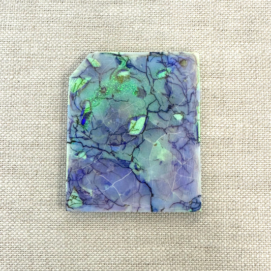 Sterling Opal Backed Rough Slab -11.6 grams