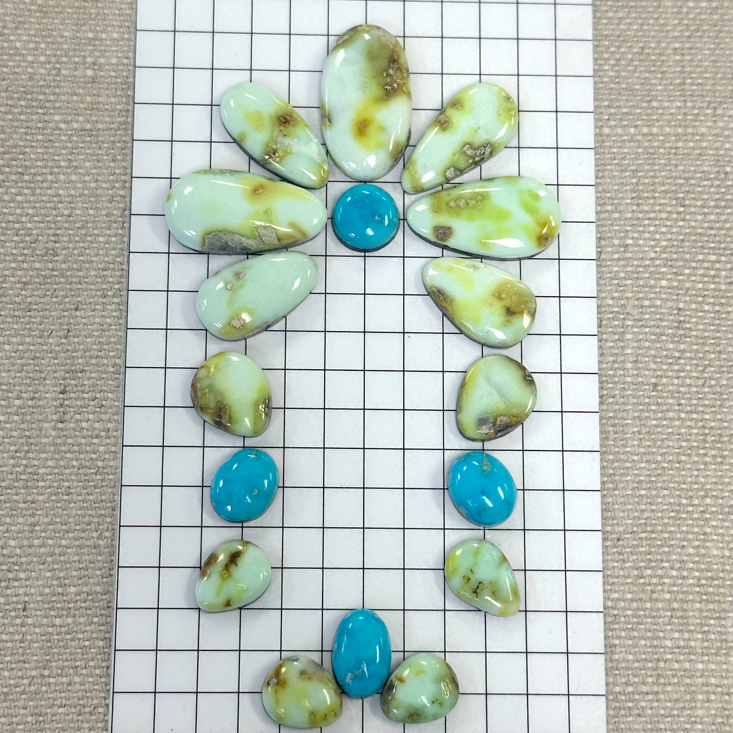 Mixed Sonoran Cabochon Buckle Set