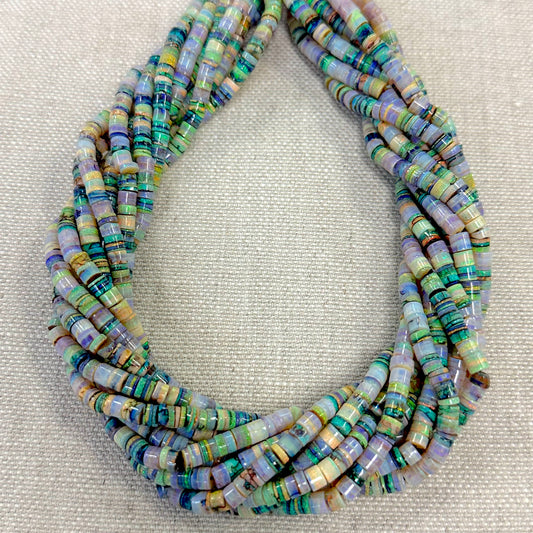 Sterling Opal 5-5.1mm Heishi Strand -- 16"