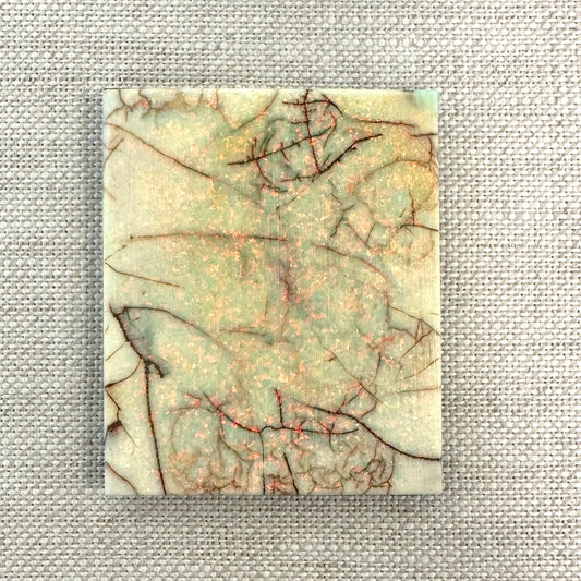 Sterling Opal Backed Rough Slab -10.7 grams