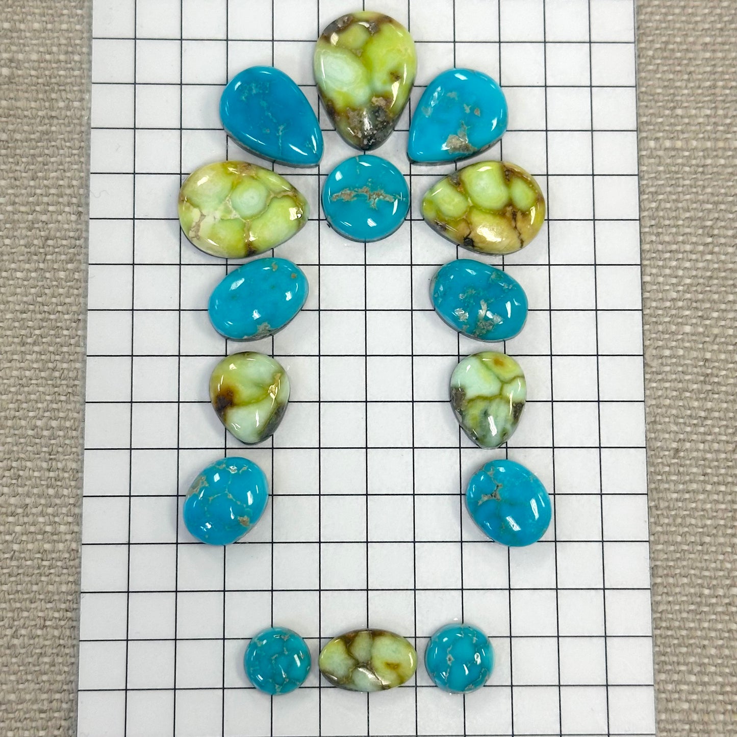 Mixed Sonoran Cabochon Buckle Set