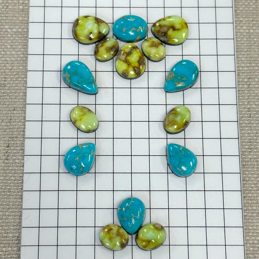 Mixed Sonoran Cabochon Buckle Set