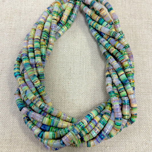 Sterling Opal 6-6.1mm Heishi Strand -- 16"
