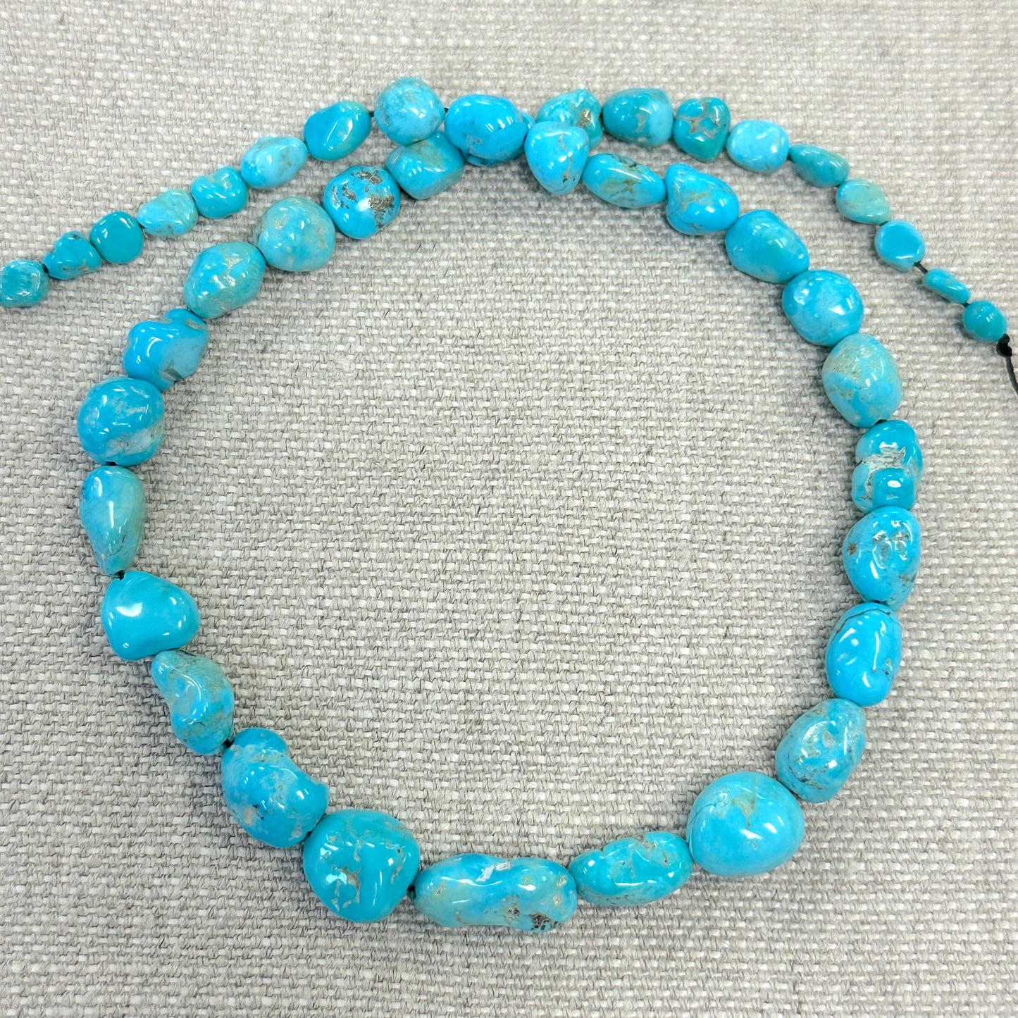 Nevada Tonopah 5.5-11.8mm Graduated Freeform Nugget Strand  --16"