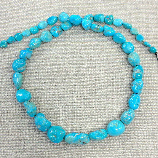Nevada Tonopah 5.5-11.8mm Graduated Freeform Nugget Strand  --16"