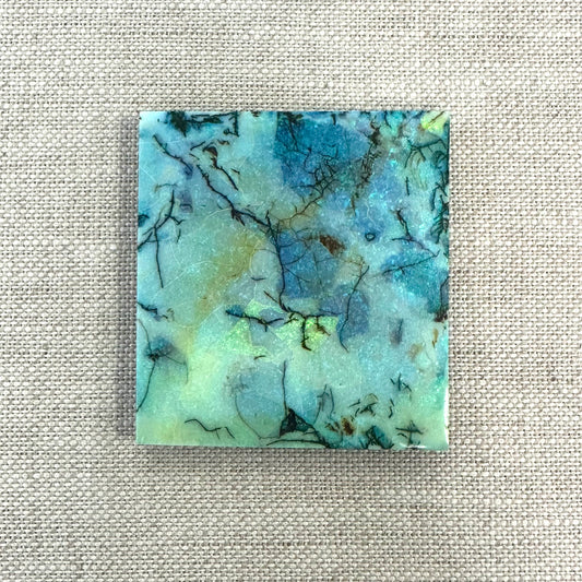 Sterling Opal Backed Rough Slab -13.2 grams