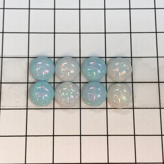 Sterling Opal 6mm Rounds -- 8pc