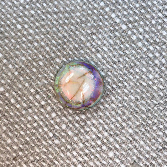 Sterling Opal 12mm Round Cabochon