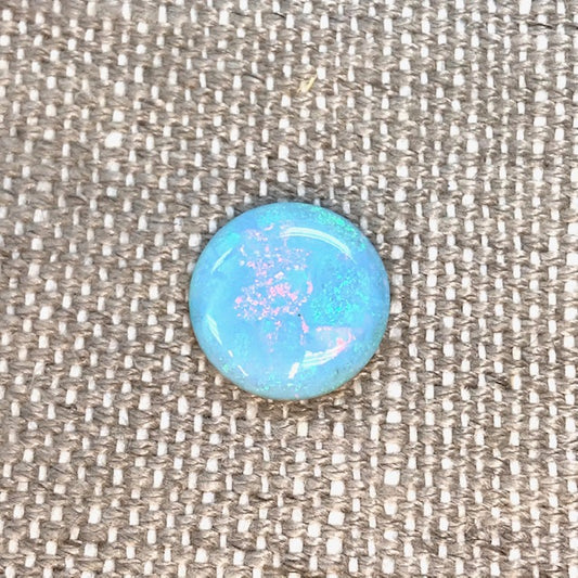 Sterling Opal 14mm Round Cabochon