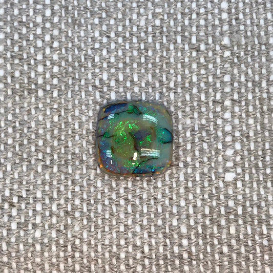 Sterling Opal 12mm Square Cushion Cut