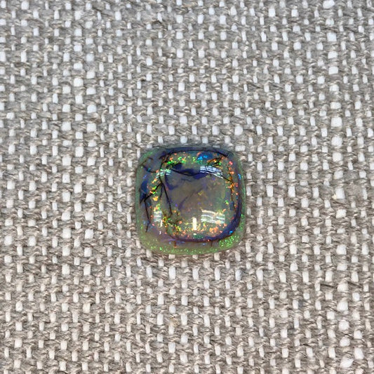 Sterling Opal 12mm Square Cushion Cut