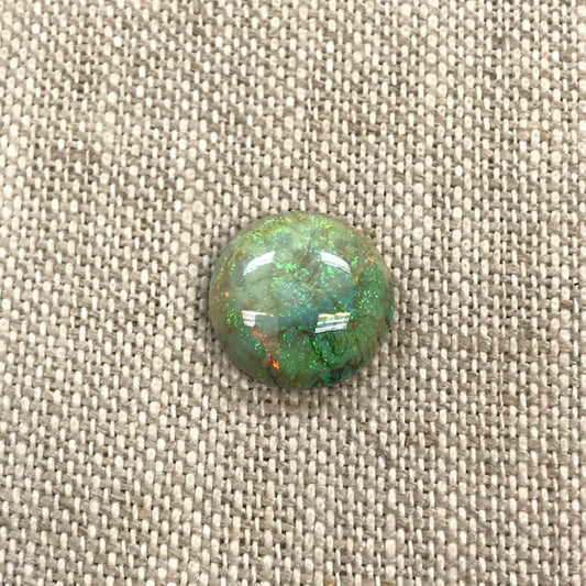 Sterling Opal 12mm Round Cabochon