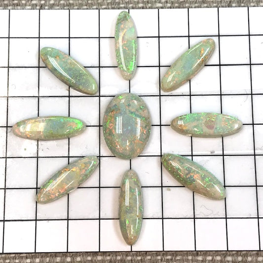 Sterling Opal Cabochon Set