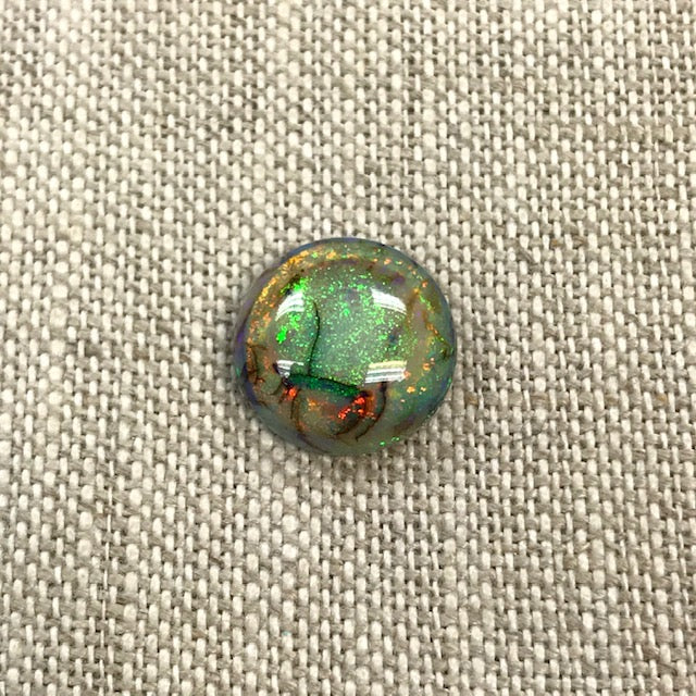 Sterling Opal 12mm Round Cabochon