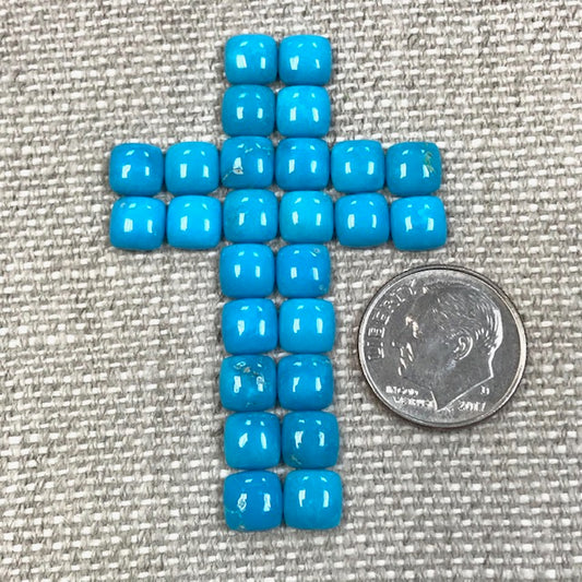 Blue Ridge 6mm Square Calibrated Cabochon Set