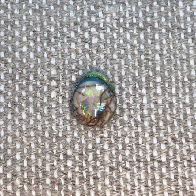 Sterling Opal 8x10mm Pear Cabochon