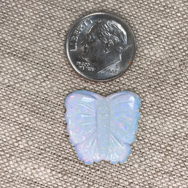 Sterling Opal Carved Butterfly Color 2