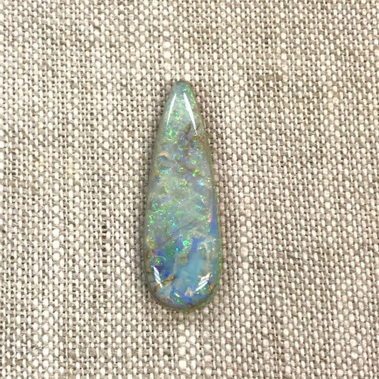 Sterling Opal 10x30mm Long Pear Cabochon