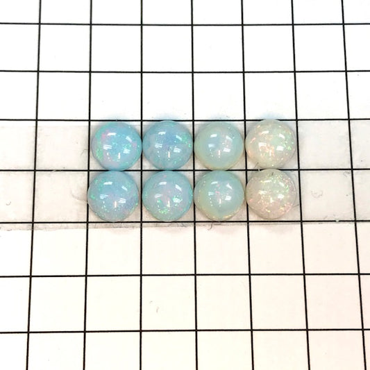 Sterling Opal 6mm Rounds -- 8pc