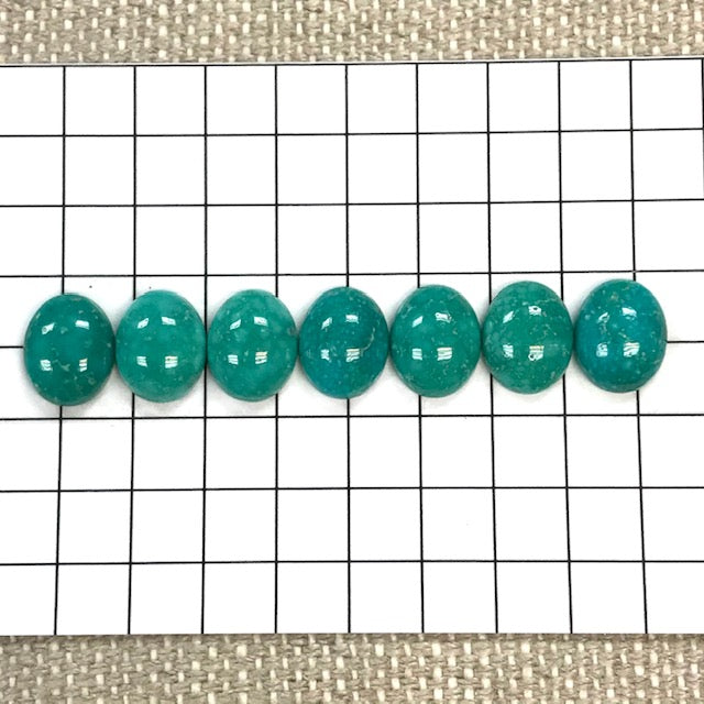 White Water Turquoise 8x10mm Calibrated Cabochon Set