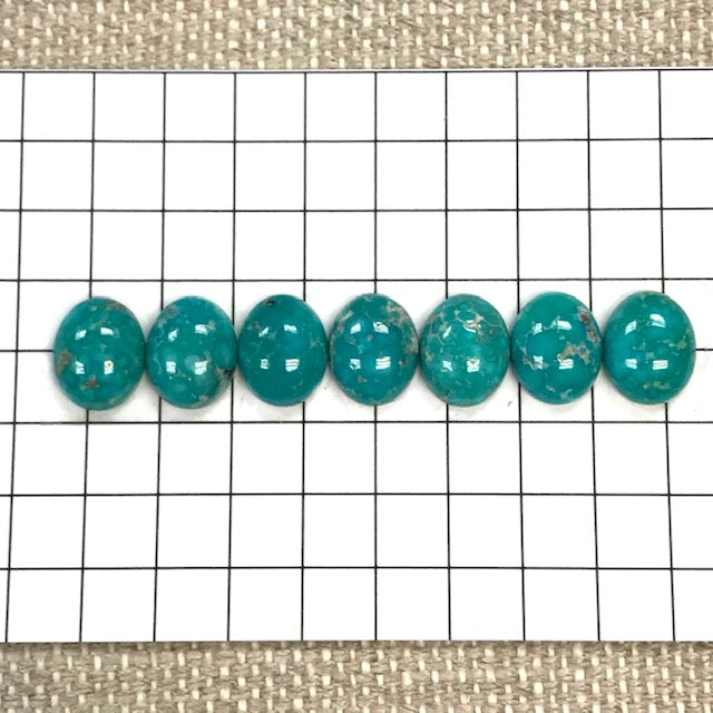 White Water Turquoise 8x10mm Calibrated Cabochon Set