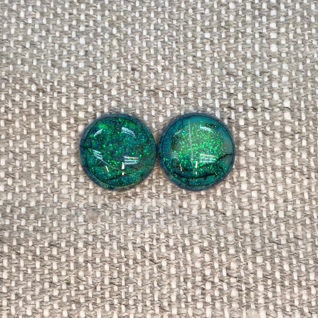 Sterling Opal 12mm Round Cabochon Set
