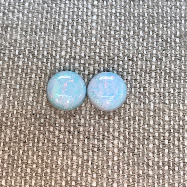 Sterling Opal 10mm Round Cabochon Set