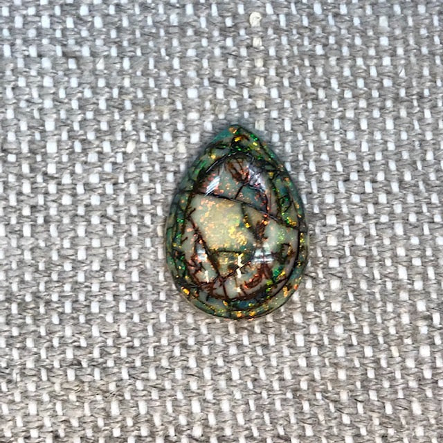 Sterling Opal 13x18mm Pear Cabochon