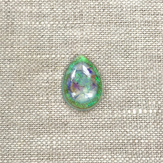 Sterling Opal 13x18mm Pear Cabochon