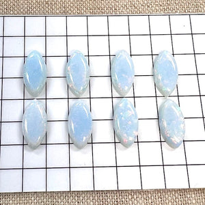 Sterling Opal Marquise 7x14mm 8 Piece Set
