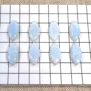 Sterling Opal Marquise 7x14mm 8 Piece Set