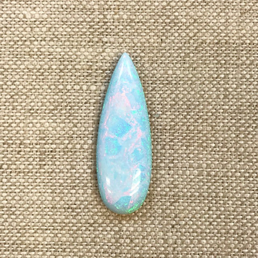 Sterling Opal 10x30mm Long Pear Cabochon