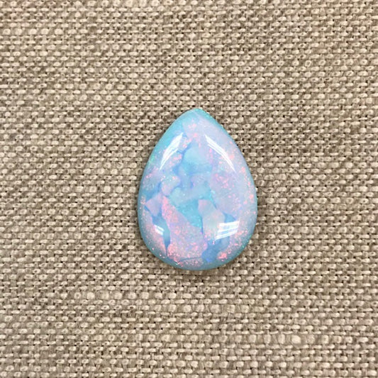 Sterling Opal 13x18mm Pear Cabochon