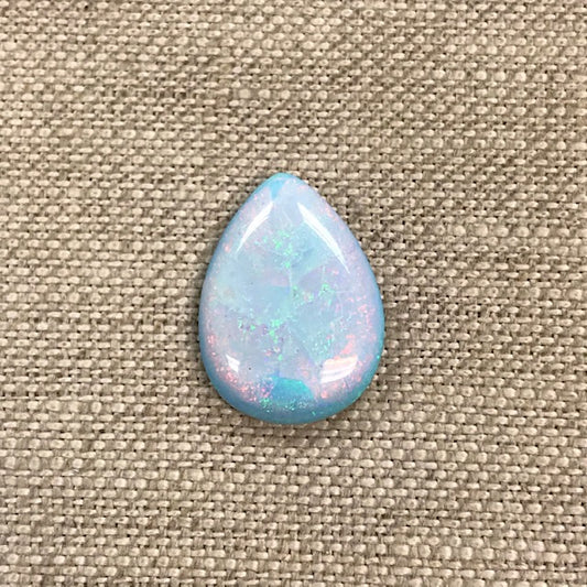 Sterling Opal 13x18mm Pear Cabochon