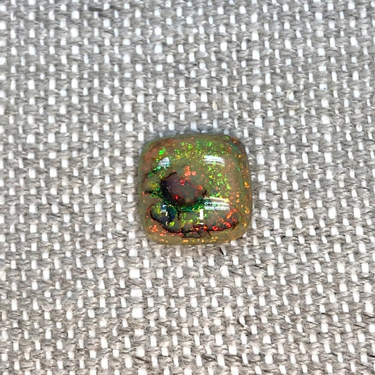 Sterling Opal 12mm Square Cushion Cut