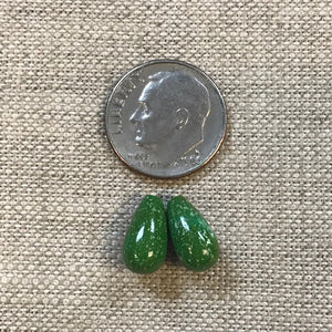 Emerald Valley Top Drilled Drops -- Set of 2