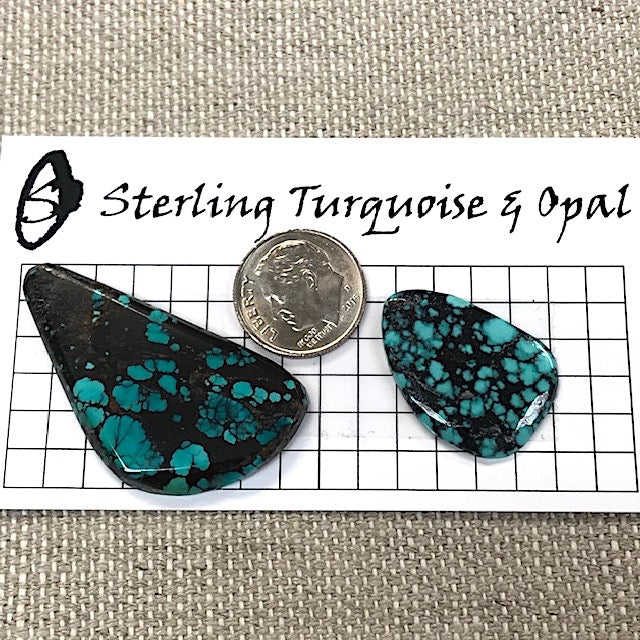 Hubei Turquoise Cabochon Set